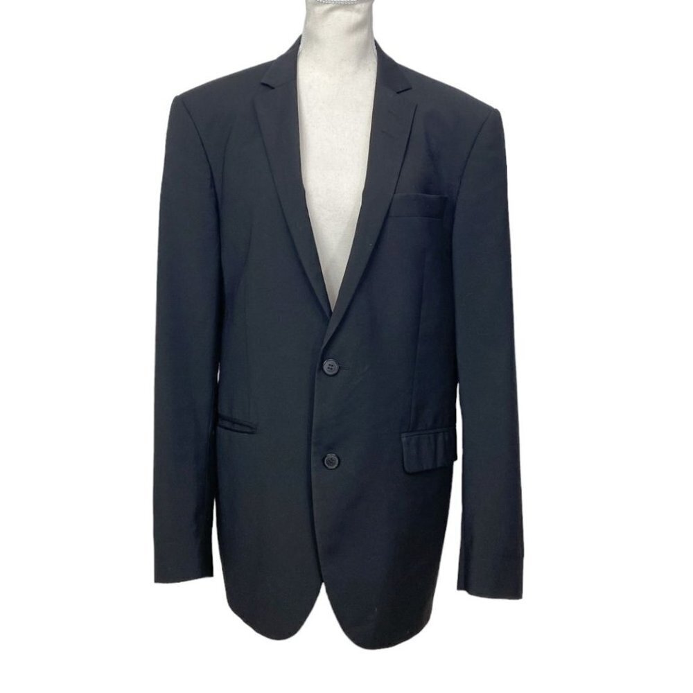 TIGER OF SWEDEN BLACK WOOL BLEND NEW BATES BLAZER - 50 (M / L)